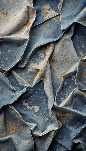 Koyu renk denim parça boyama işlemi örneği